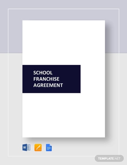 school franchise agreement template