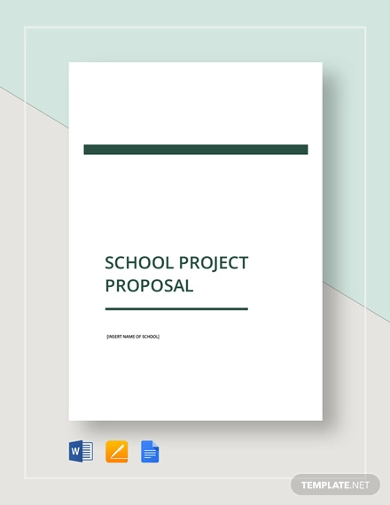 School Project Proposal Template 16 Word PDF Format Download