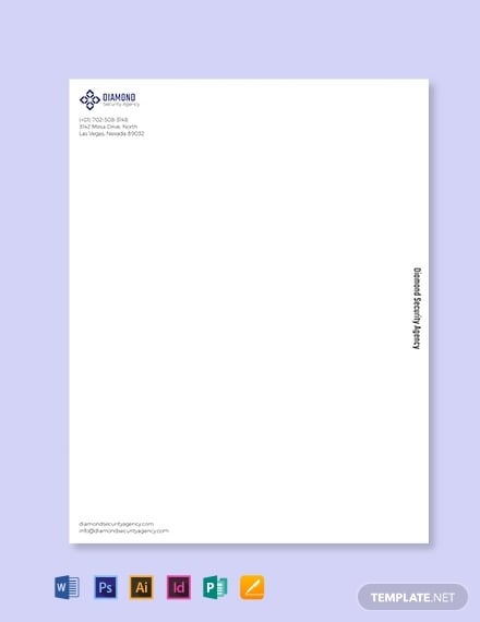 security-company-letterhead-template