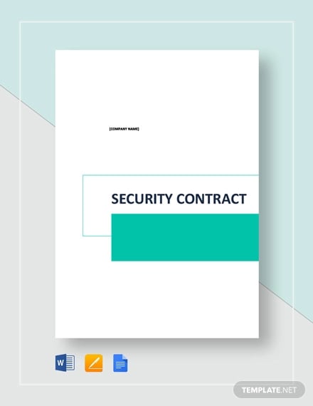 security contract template