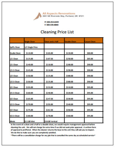 Cleaning Products Price List Cheap Sale Cityofclovis