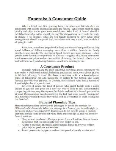 funeral home business plan examples
