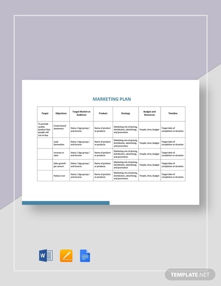 Marketing Plan Template Free Download from images.template.net