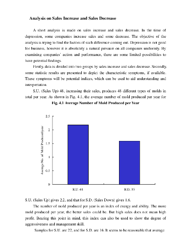 simple sales analysis template