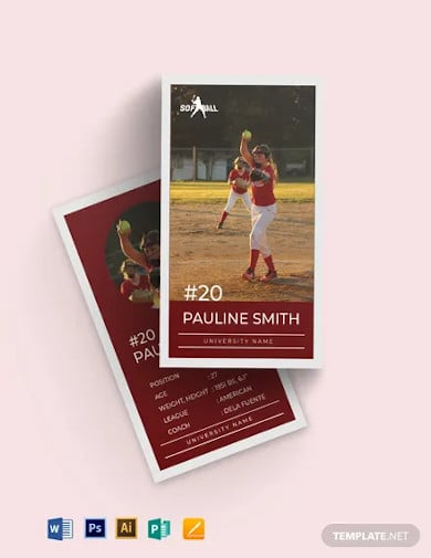 softball-trading-card-template