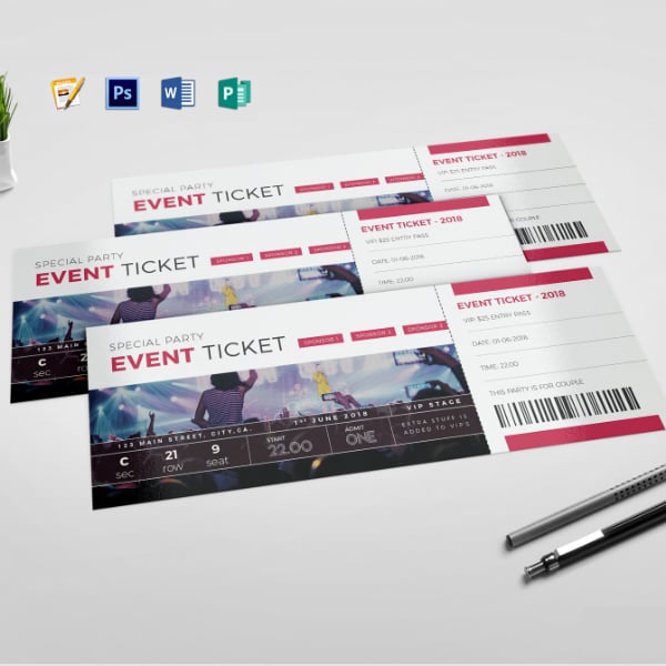 special event admit one ticket