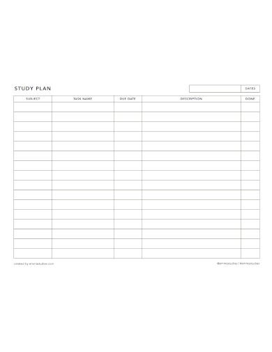 study-schedule-planner-template