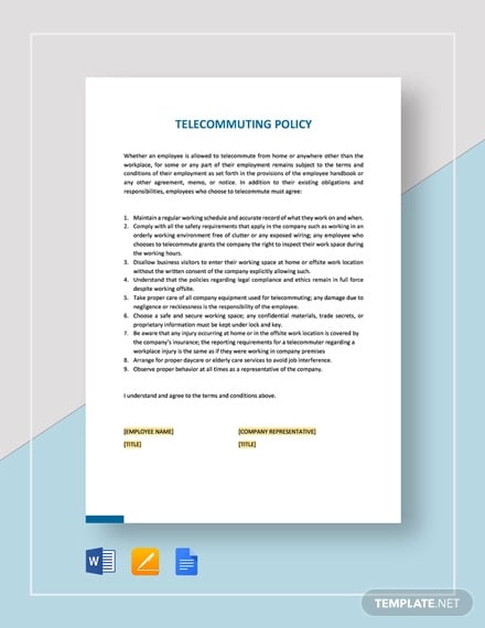 telecommuting-policy-template