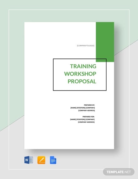 training workshop proposal template