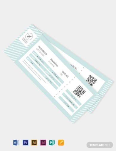travel ticket template