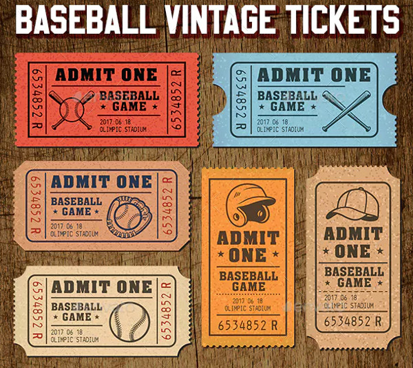 23+ Baseball Ticket Templates in AI Word Pages PSD Publisher