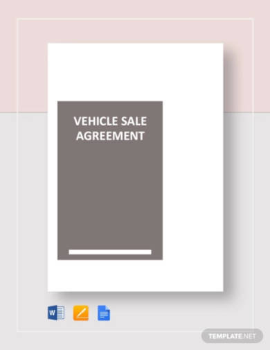 vehicle sale agreement template1