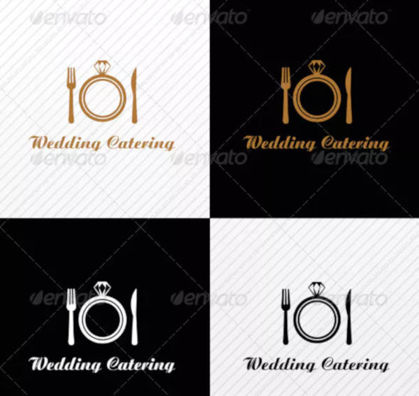 wedding catering logo template