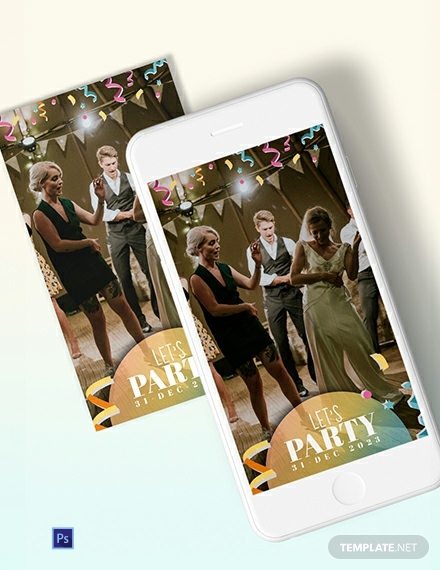 wedding party snapchat geofilters template