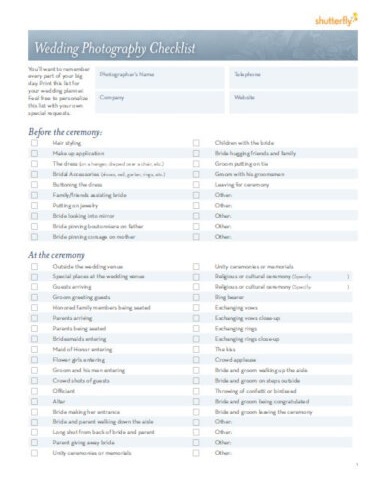 7 photography shot list templates word pdf psd free premium