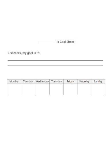 weekly-goal-sheet-template