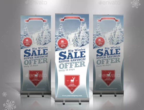 winter sale rollup banner