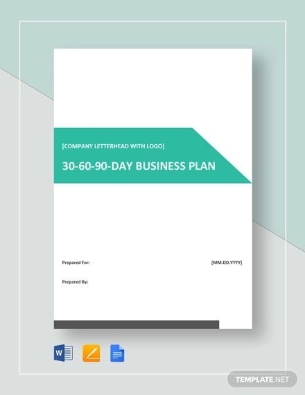 0 60 90 day business plan template