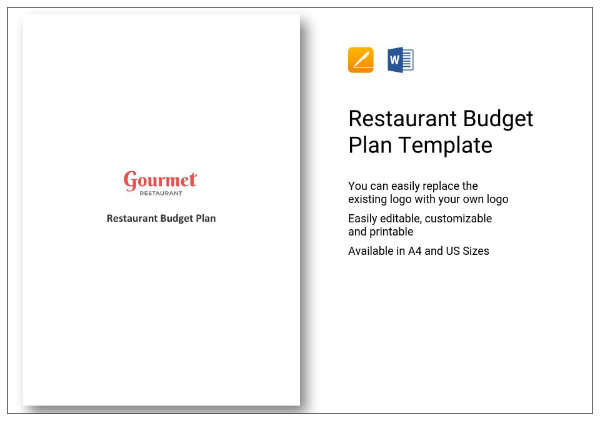 restaurant budget plan