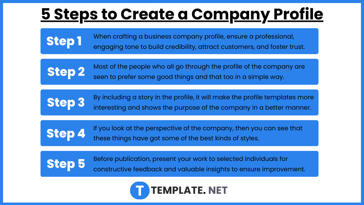 steps to create a company profile