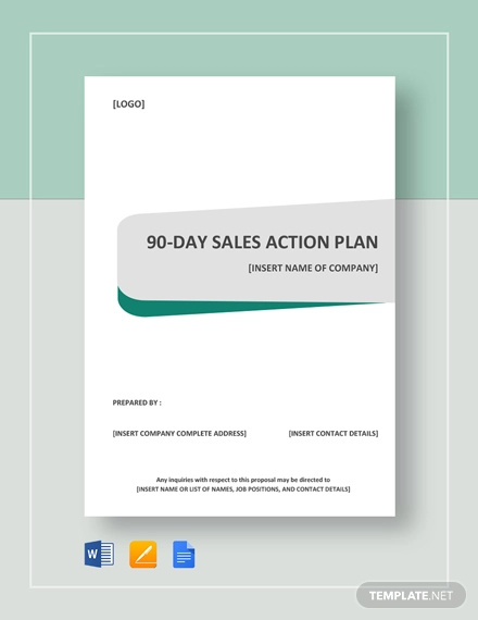 0 day sales action plan template