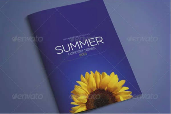 a4 events brochure design
