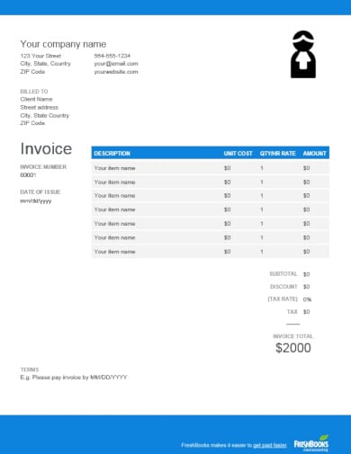 aesthetic legal invoice template