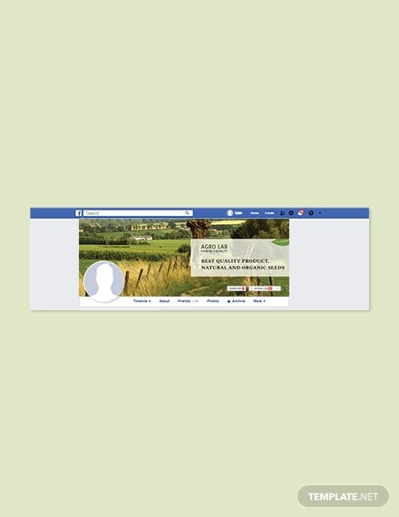 agriculture facebook cover page template
