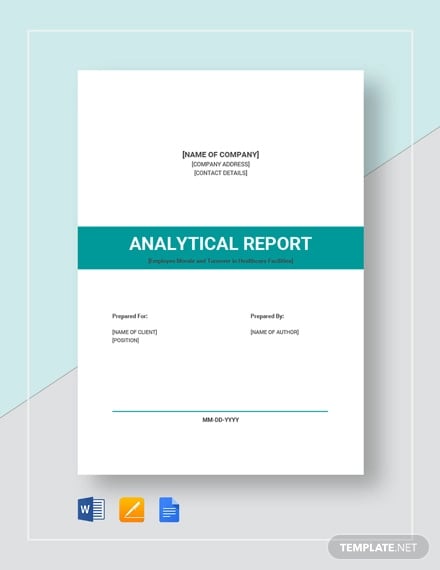 analytical report template