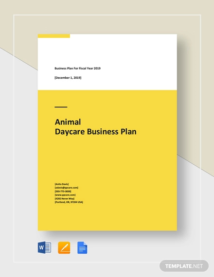 sample dog daycare business plans