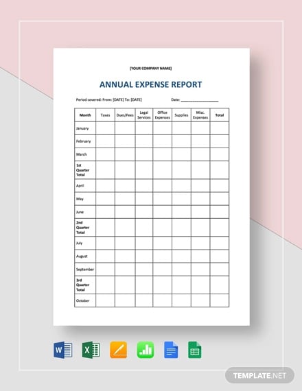 annual-expense-report-template