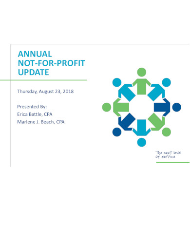 annual nonprofit presentation template