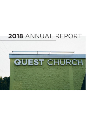 annual report of church