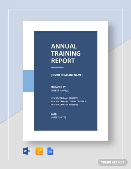 annual training report