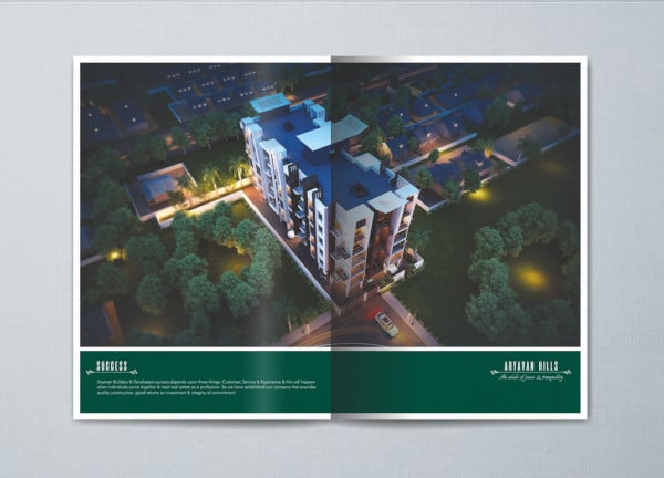 apartment brochure template design