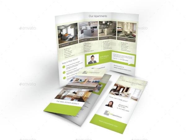 apartment for rent tri fold brochure