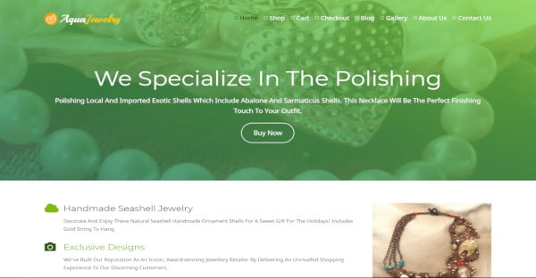 aqua jewelry – mobile friendly wordpress theme