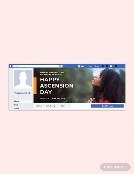 ascension day facebook cover layout