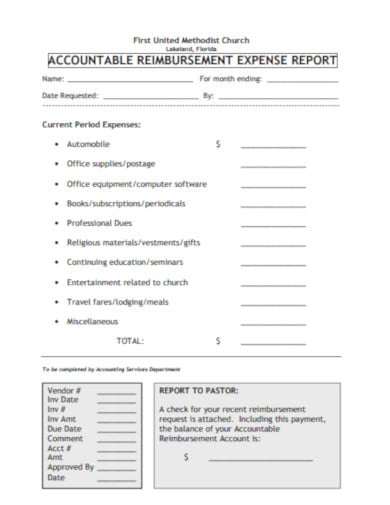 basic-church-expense-report-template