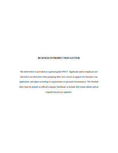 7+ Company Introduction Letter Templates in Google Docs | Word | Pages ...