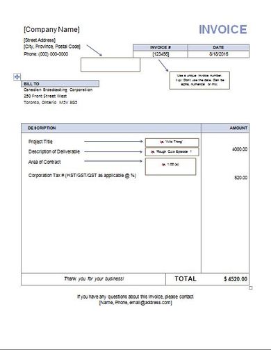 25+ Printable Invoice Templates - Excel, Word, Numbers, Pages