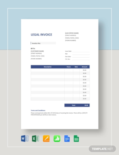 basic law firm invoice template