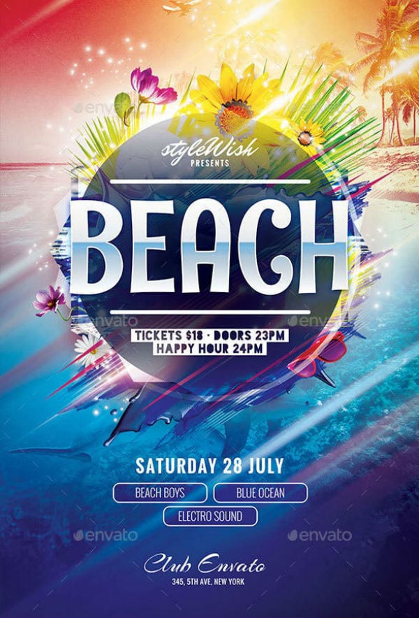FREE 18+ Beach Flyer Templates in Excel | Word | PDF | Google Docs