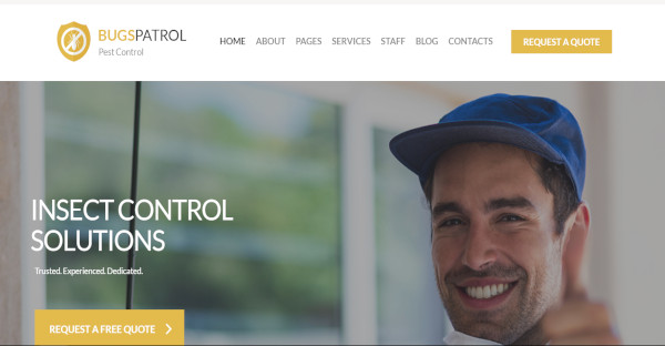 free pest control website templates download