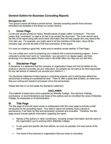 17  Consulting Report Templates in Google Docs Word Pages PDF