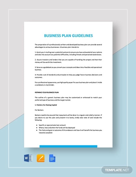 Basic Business Plan Template - 18+ Free PDF Format Download!