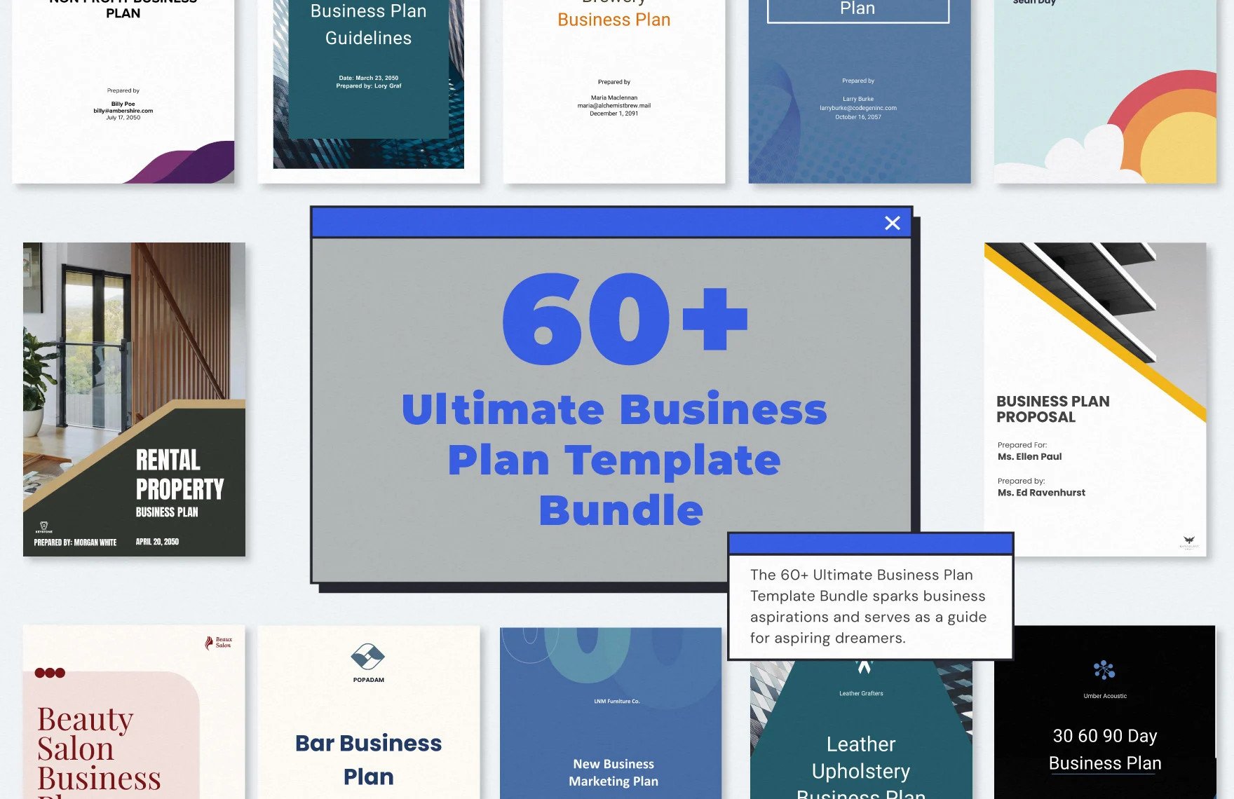 business plan template bundle