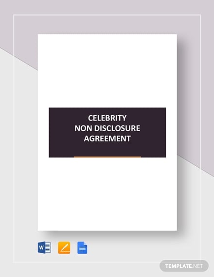 celebrity-non-disclosure-agreement-template
