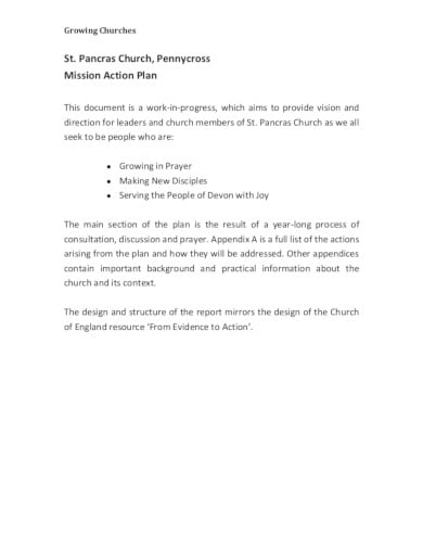 church-action-plan-template