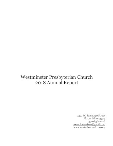 church annual report in pdf